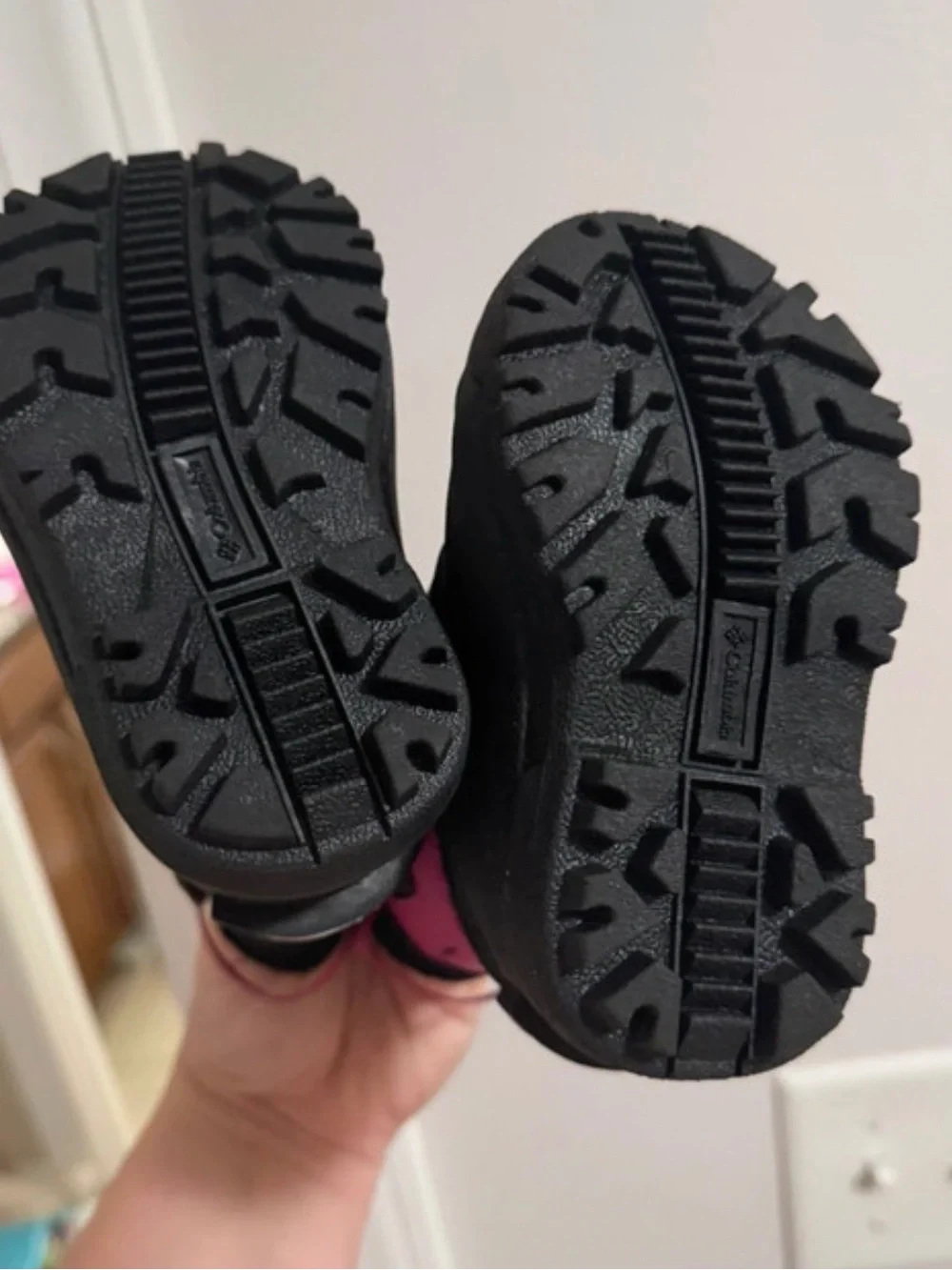 Columbia Kids' Magenta and Black Winter Rain & Snow Boots